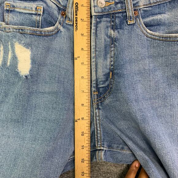 NWT Old Navy High Rise Curvy O.G. Straight Jeans Women’s Size 10 Raw Hem - Picture 5 of 10